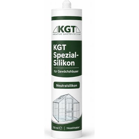 KGT Gewächshaus Zubehör universal Spezial Silikon, 310 ml Kartusche 22x5 cm Silikon transparent