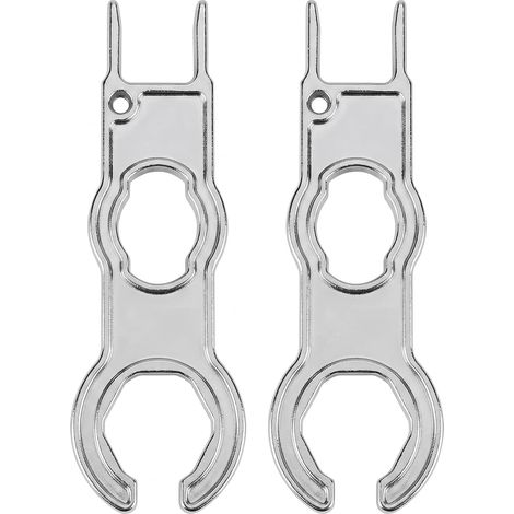 Lot De 2 Clés Pour Connecteur MC4 Solaire, Outil Serrage En Alliage Zinc Lot De 2 Clés En Alliage Zinc Compatible Avec 2.4 Et MC4, Pour Le Montage Facile De Câbles De Panneaux Solaires (1/5)
