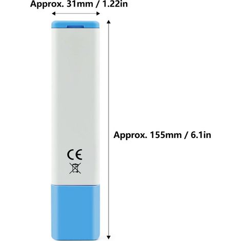 Testeur de qualité d'eau portable multifonction PH TDS EC température compensation automatique, stylo testeur pour aquarium (1/5)