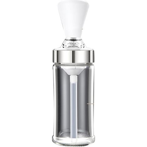 Bouteille en verre avec compte-gouttes et pinceau en silicone pour huile d'olive - Idéale cuisson, barbecue, camping (1/5)