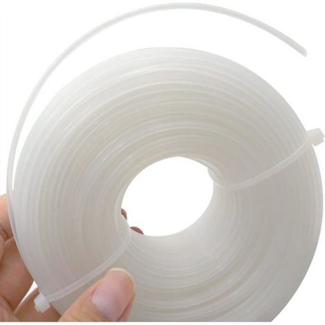 Fil souple en nylon pour débroussailleuse, débroussailleuse, 2,4 mm, 50 m, blanc, 1 pièce, O24 (1/5)