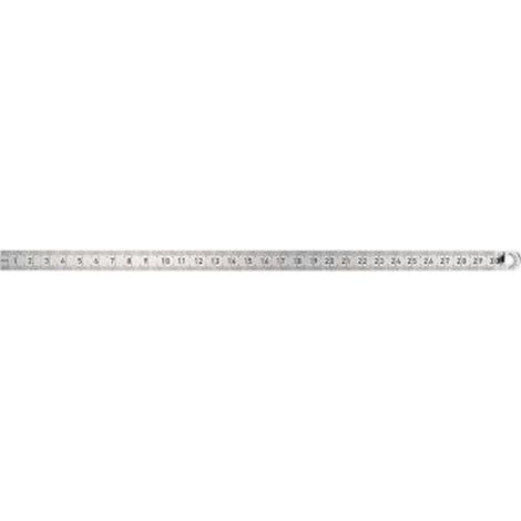 Righello D'Acciaio Si È Laureato, Lunghezza : 100 Mm, Larghezza. : 13 Mm, Spessore 0.5 Mm, Il Bordo Superiore Laurea: 1/2 Mm, Il Bordo Inferiore Di Graduazione: 1/1 Mm