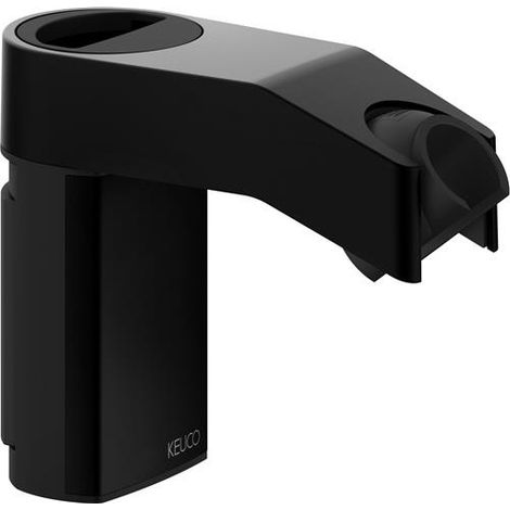 Keuco KE Support de douchette AXESS 35010, réglable en hauteur, noir mat, 35010370100
