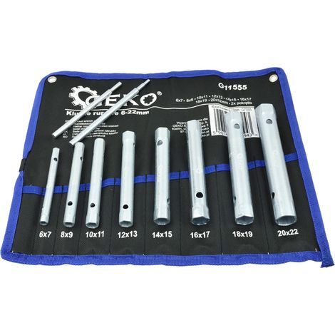 Ensemble de clés à anneau Geko U11555 6-22 mm 8 unités