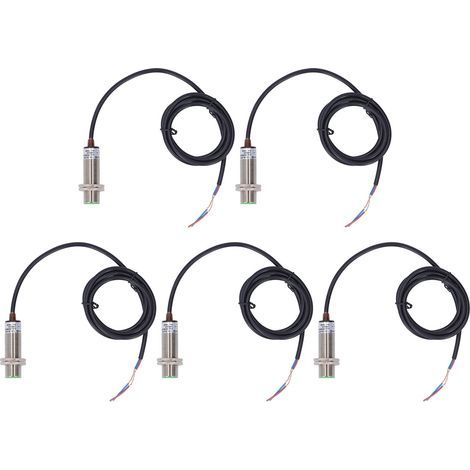 5 Stück Näherungsschalter, 150 Hz, 2-adrig, normalerweise offener Sensor, Schutzart IP65, AC/DC 0–250 V (1/5)