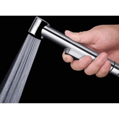 Pulvérisateur de Bidet Tenu dans la Main de Toilette Pulvérisateur de Couche-Culotte ABS Pommeau de Douche en Chrome Poli (1/4)