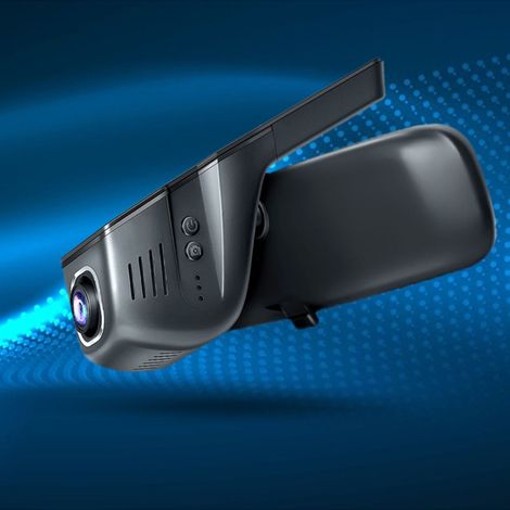 Mini caméra embarquée WiFi HD 1080p avec enregistreur vidéo de conduite grand angle 140° (1/5)