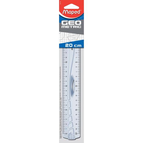 Righello geometrico da 20 cm, fronte/retro, con mappatura BLS. (1/3)