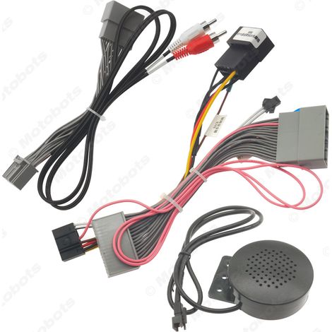 Suitable for 2007-2013 Honda Acura models with large screen navigation power cable and audio/video upgrade cable with speakers. (1/4)