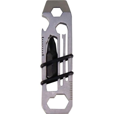 Outil Multifonction en Acier Inoxydable pour Camping Randonnée Voyage - Ouvre-Boîtes Tournevis Clés Allen EDC- (1/5)