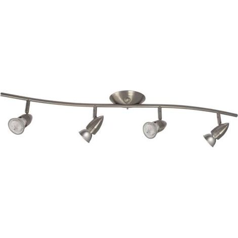faretto lampada da parete orientabile specchio 4 luci cromo satinato GU10 (1/3)