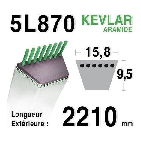 Keilriemen 5L870 - 5L87 - Ransomes A491014