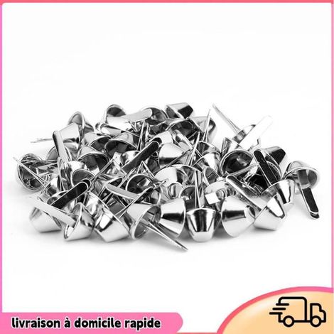 Têtes de clou - DILWE - 50pcs - Fer - 10 mm - Décoration pour sacs à main (1/4)