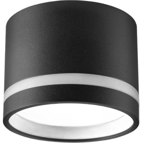 Faretto soffitto tondo Ø8 nero/grigio GX53 6W Paris Polux (1/3)
