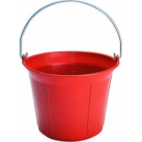 Seaux de maçon PE rouge avec œillet 11 l VINMER - 112101