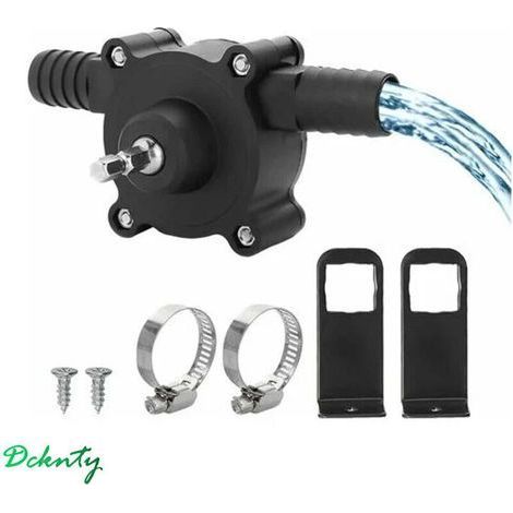 Pompe de perceuse électrique, pompe à eau mini pompe de perceuse électrique à main pompe auto-amorçante portable pompe de perceuse ménage petite pompe à eau pour la maison jardin, 6. 35Mm (1/4)