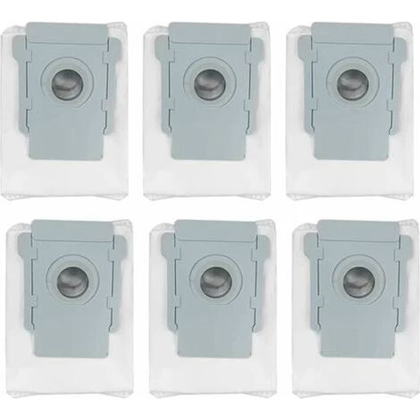 Set di 6 sacchetti per la polvere per aspirapolvere iRobot Roomba i3 i3+ i4+ i7 i7+ J7+ S9 S9+ - Sacchetti di ricambio per la rimozione automatica dello sporco - Stazione di aspirazione automatica (1/4)