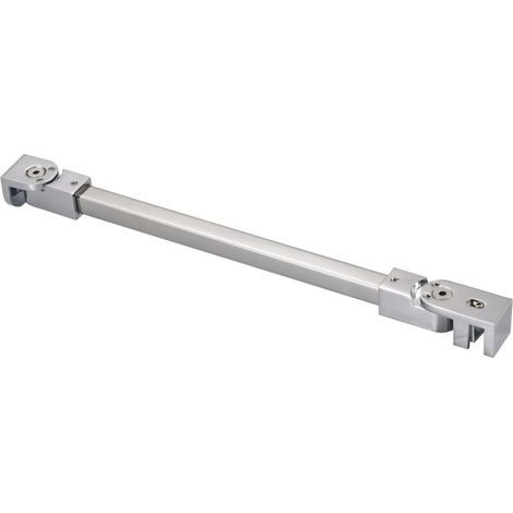Barre de renfort pour porte de douche en acier inoxydable, 50 cm, pour panneau de verre sans cadre de 6mm à 10mm d’épaisseur (1/5)