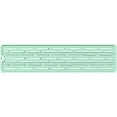 Tapis de séchage de vaisselle en silicone, résistant à la chaleur, antidérapant, séchage rapide, 35 x 8,8 cm (1/5)