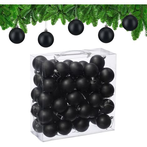 Juego de 50 bolas navideñas mate para árbol de Navidad (1/5)