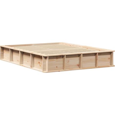 Lit adulte,Cadre de lit Pin massif 210 x 118 x 30 cm Pin massif CFW7017446 (1/5)
