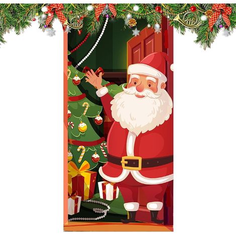 Türdekoration Für Haustür Weihnachtstürdeko Santa Claus (1/5)