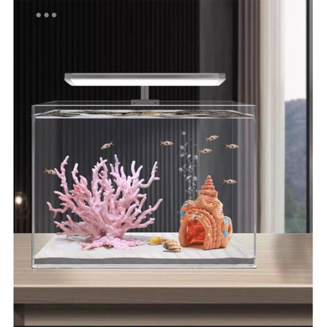 Décoration d'aquarium brume de corail artificielle, branches de corail, rose (1/4)