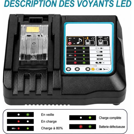 Chargeur 2A 18V pour Batterie Outillage Électroportatif 2a rechargeable 2 20 × 11 × 14 cm 400 g – Livraison gratuite