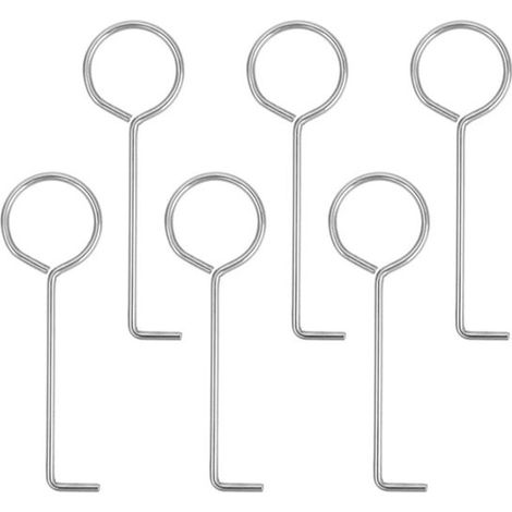 Kit de crochet pour trou de vidange - Argent - Acier inoxydable - Outil de nettoyage de canalisation - Collecteur de cheveux pour canalisation - 8,82,8 cm (1/5)