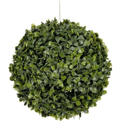 Mica Decorations künstlicher Buchsbaum grün Ø 20 cm Hängend