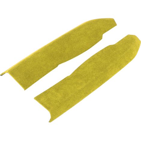 Lot de 2 baguettes décoratives en daim pour commandes centrales, épaisseur 2 mm, compatibles avec Subaru BRZ 2013-2020, jaune (1/5)