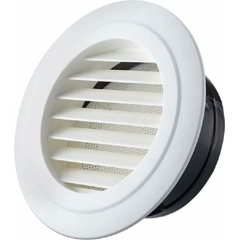Grille d'aération ronde de 150 mm de diamètre avec couvercle de ventilation en ABS de qualité supérieure avec maille anti-insectes pour conduits de 15,2 cm.-LIAIKI (1/5)
