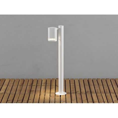 Design LED Wegeleuchte aus Aluminium, Downlight Höhe 70cm, Weiß (1/5)