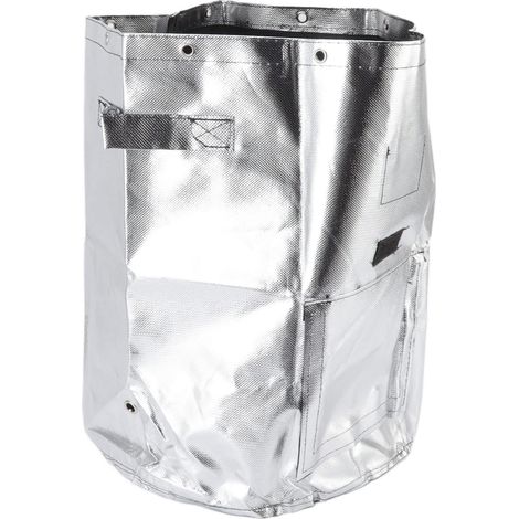 Sac culture pommes terre argenté – seau plantation ouvrable étanche – M 26 litres 7 gallons – légumes fleurs