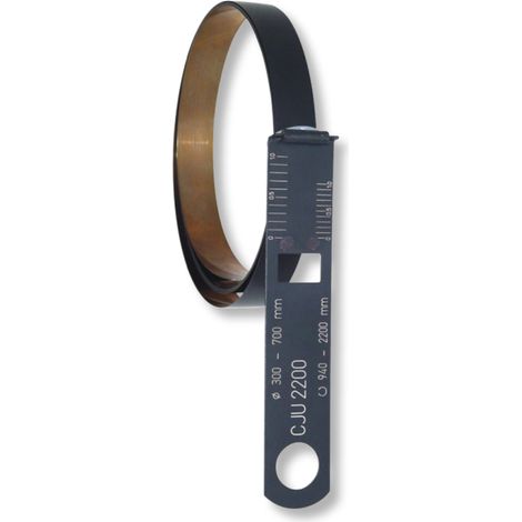 Umfangbandmaße CJU rostfrei+schwarz Ø300-700/0,1mm/940-2200mm
