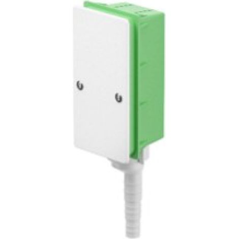 SIFONE A SECCO SCARICO CONDENSA DA INCASSO A MURO CON ATTACCO PORTAGOMMA MODELLO PITAGORA - CON ATTACO SCARICO PORTAGOMMA - Ø16-18-20MM  - BON