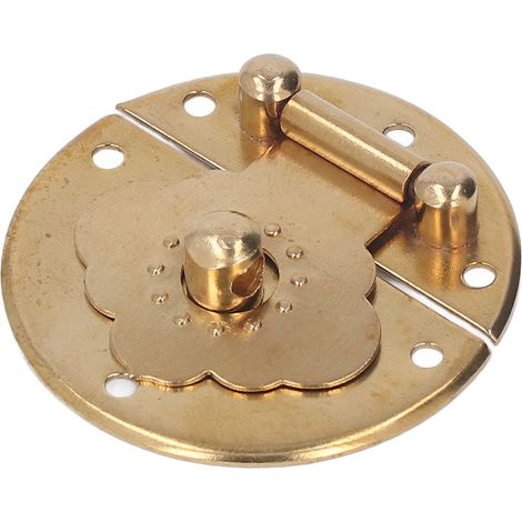 Boucle ronde en laiton repoussé, fermoir vintage pour boîte en bois, boucle décorative, convient aux boîtes à cartes de mariage, aux boîtes à vin, en laiton