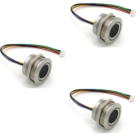 3X R503 Indicateur à Anneau Rond Circulaire ContrôLe LED DC3.3V MX1.0-6Pin Capteur de Module D'Empreinte Digitale Capacitif Scanner-19Mm (1/5)