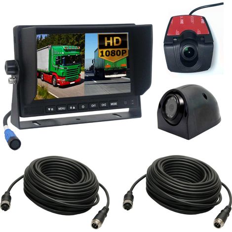 Moniteur DVR robuste avec séparation des caméras avant et latérales