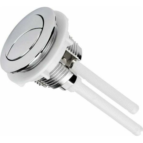 Bouton poussoir double pour chasse d'eau WC - 38 mm - Chromé - Haute Pression de pompage - Accessoires pour toilettes Closes tool Pa (1/5)