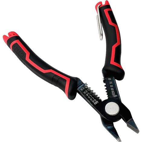 Pince Coupante 3 in 1 16,5 cm, Coupe Câble Électrique Multifonction, Pince Électricien pour Toron 10 20 AWG, Pinces Coupantes Robustes pour Réparation Électronique et Travaux Domestiques (1/5)
