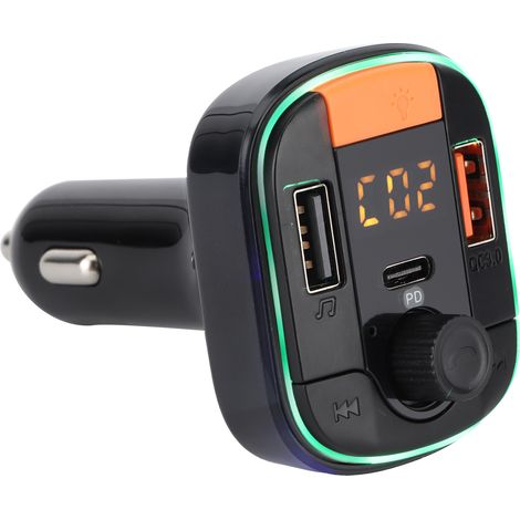 Autoradio MP3 Bluetooth Mains-Libres 2 Ports USB Charge Rapide QC3.0 Lumière d'Ambiance (1/5)