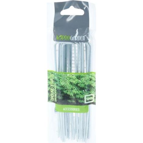PROGARDEN grapas suelo metalicas 14 cm , Grapas suelo metalicas 14cmClavijas En Forma De ULongitud: 14 cmPeso: 16 gramosMaterial: metal
