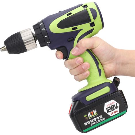 Perceuse-visseuse sans fil 250 W, batterie lithium-ion rechargeable, prise UE, 80-240 V, 1 batterie (1/5)