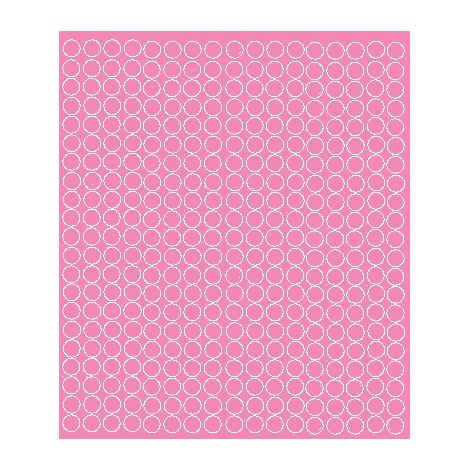 Pegatinas circulares de 1 cm, pegatinas circulares con puntos, 357 piezas, rosa brillante