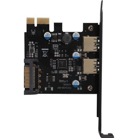 Cette carte d'extension PCI Express USB 5.0 offre des performances ultra-rapides, un fonctionnement écoénergétique et une protection contre la surchauffe, tout en bénéficiant d'une conception compacte (1/4)
