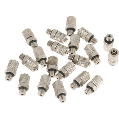 Lot de 20 mini-connecteurs pneumatiques M5 4 mm, fiche droite, connecteur rapide pour tuyaux d'air (1/5)