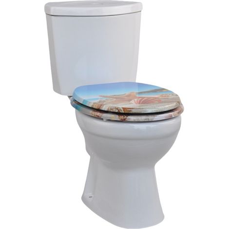 HomSeat-Toilettensitz mit Absenkautomatik, MDF-Kern und Absenkscharnieren