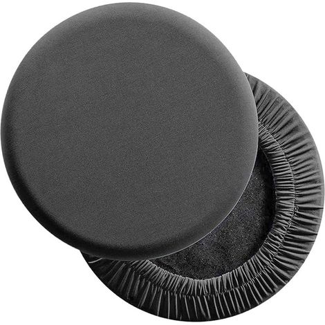 Vier runde Barhocker-Überzüge, wasserdicht und waschbar, elastisch, ideal für Zuhause, Restaurants etc. Durchmesser: 25 bis 35 cm (9,8 bis 13,8 Zoll) – Grau