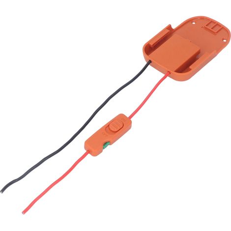 Professioneller Netzadapter mit Batteriehalterung und Sicherungsschalteranschluss für RIDGID AGE 18V-Batterie (1/5)